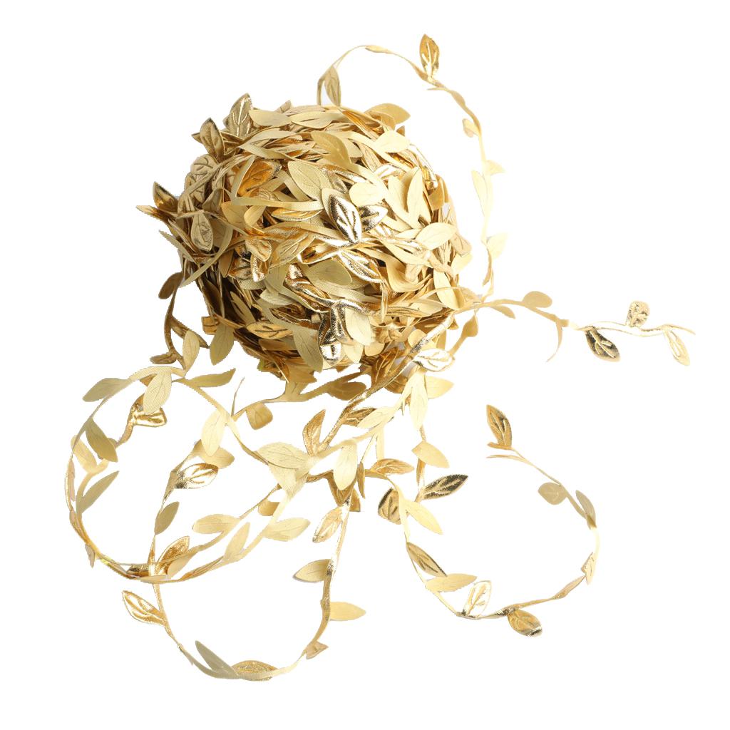 20m Artificial Leaf Leaves Satin Ribbon for DIY Wreath Gift Wrapping золотий
20m Artificial Leaf Leaves Satin Ribbon for DIY Wreath Gift Wrapping золотий