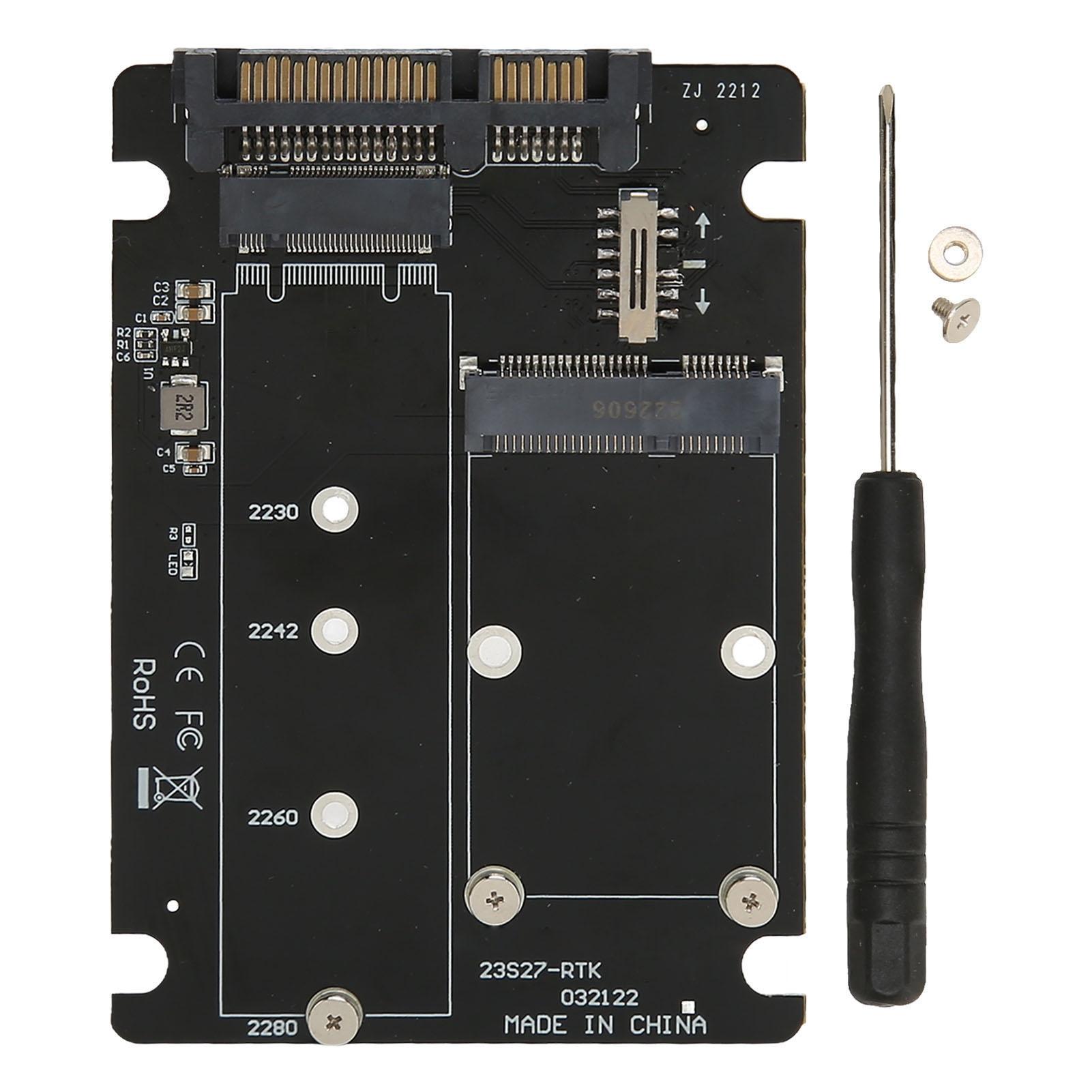 SSD Adapter Card Double Bay MSATA M.2 NGFF to SATA 3.0 SSD Converter Adapter Riser Card
SSD Adapter Card Double Bay MSATA M.2 NGFF to SATA 3.0 SSD Converter Adapter Riser Card