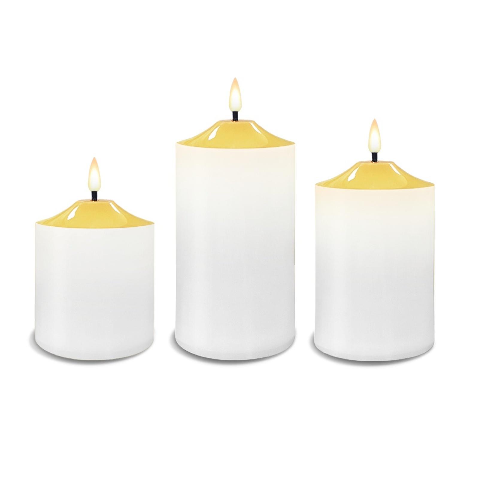 Три персонализированные электронные свечи-пули с узором One Size белый
Три персонализированные электронные свечи-пули с узором One Size белый