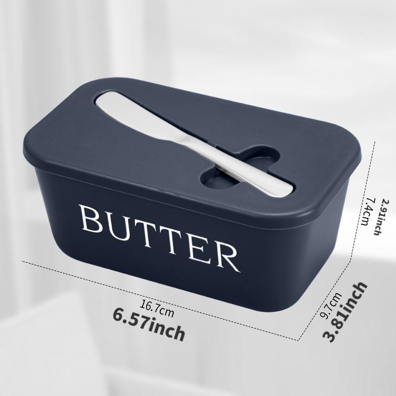 Large Capacity Butter Dish with Stainless Steel Butter Knife, Covered Tabletop & Refrigerator Door Butter Storage Container синий
Large Capacity Butter Dish with Stainless Steel Butter Knife, Covered Tabletop & Refrigerator Door Butter Storage Container синий