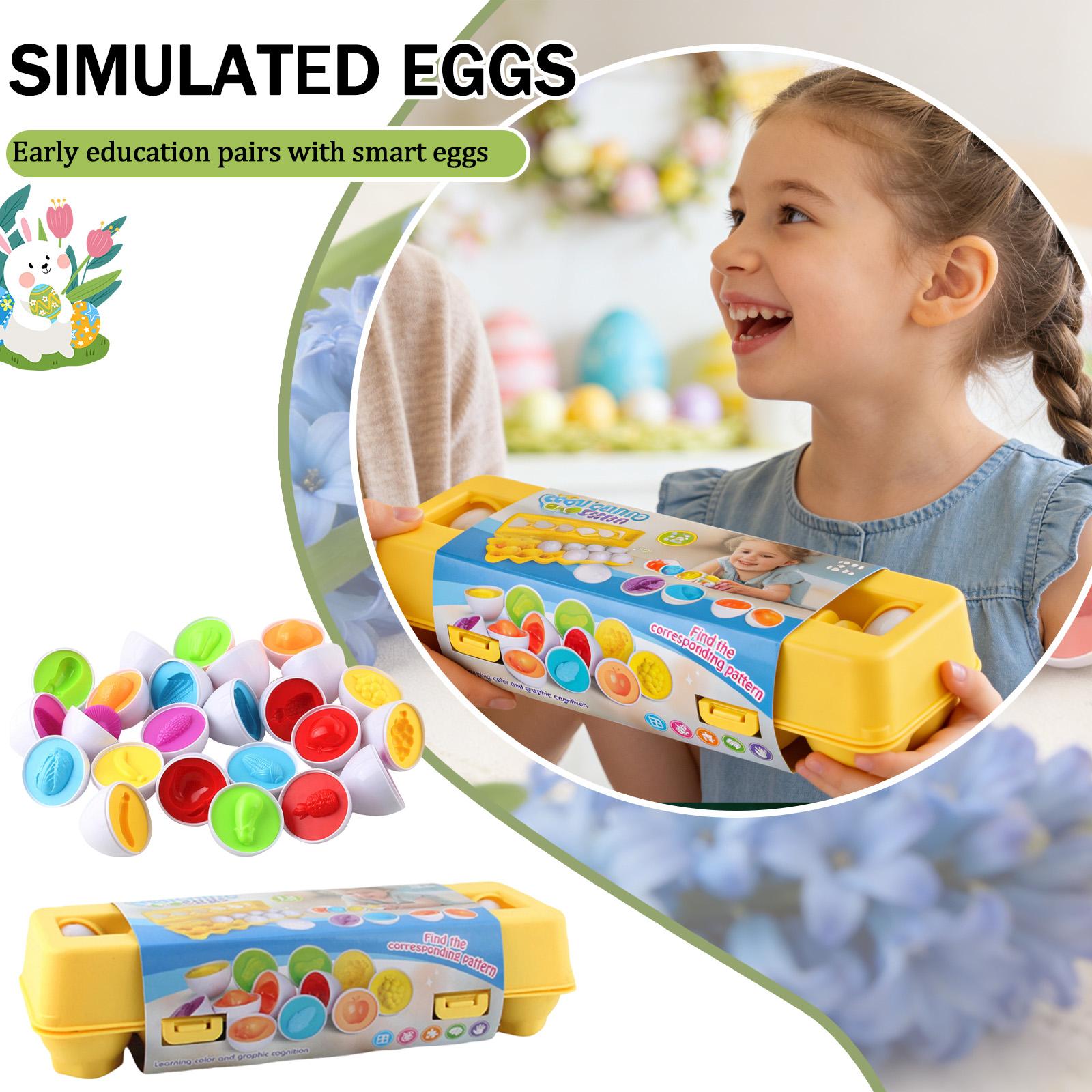 1Box 12 Easter Eggs Matching Toys For Early Childhood Education And Development. One Size жовтий
1Box 12 Easter Eggs Matching Toys For Early Childhood Education And Development. One Size жовтий