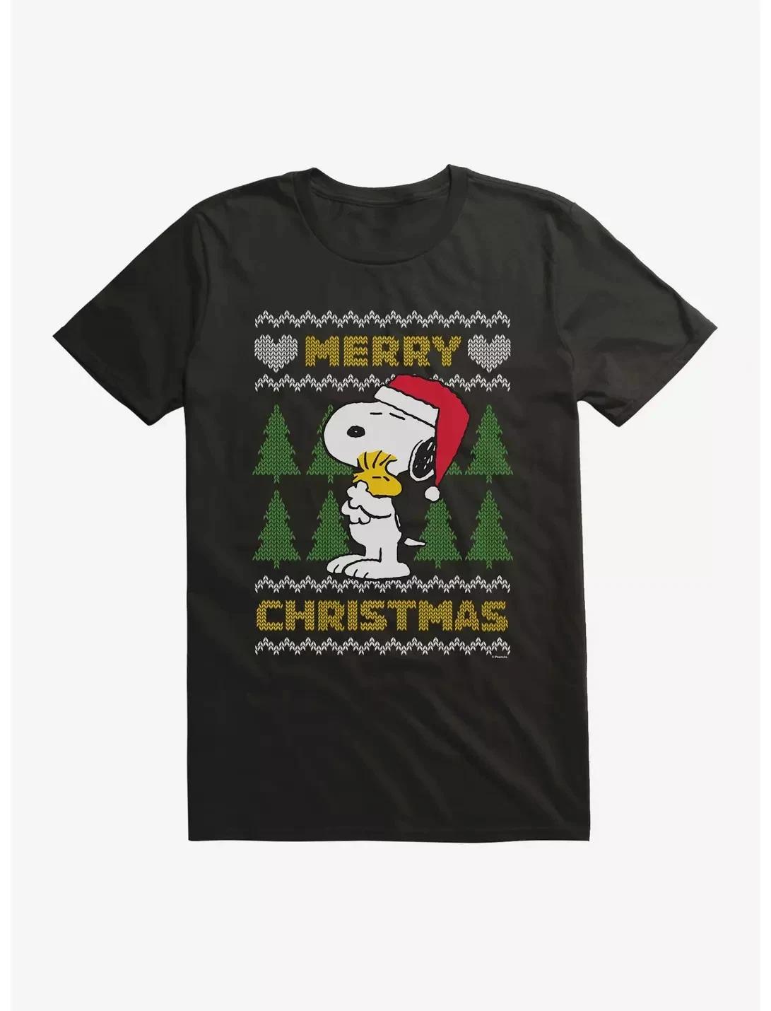 Peanuts Merry Christmas Sweater Pattern T-Shirt, S-5XL XL
Peanuts Merry Christmas Sweater Pattern T-Shirt, S-5XL XL