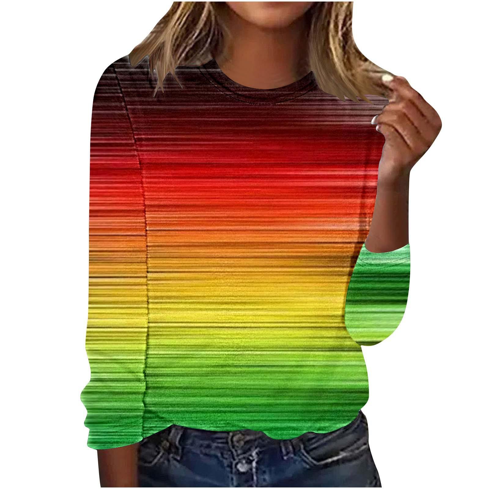 Весняно-осінні футболки з круглим вирізом, 3D кольоровим принтом, модні, повсякденні, з довгим рукавом, жіночі 2XL
Весняно-осінні футболки з круглим вирізом, 3D кольоровим принтом, модні, повсякденні, з довгим рукавом, жіночі 2XL