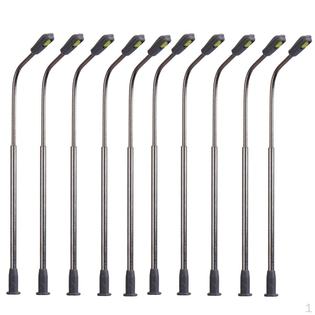 10pcs Single Head Model Street Lamp Lights Crafts Train Layout Scenery Decor
10pcs Single Head Model Street Lamp Lights Crafts Train Layout Scenery Decor