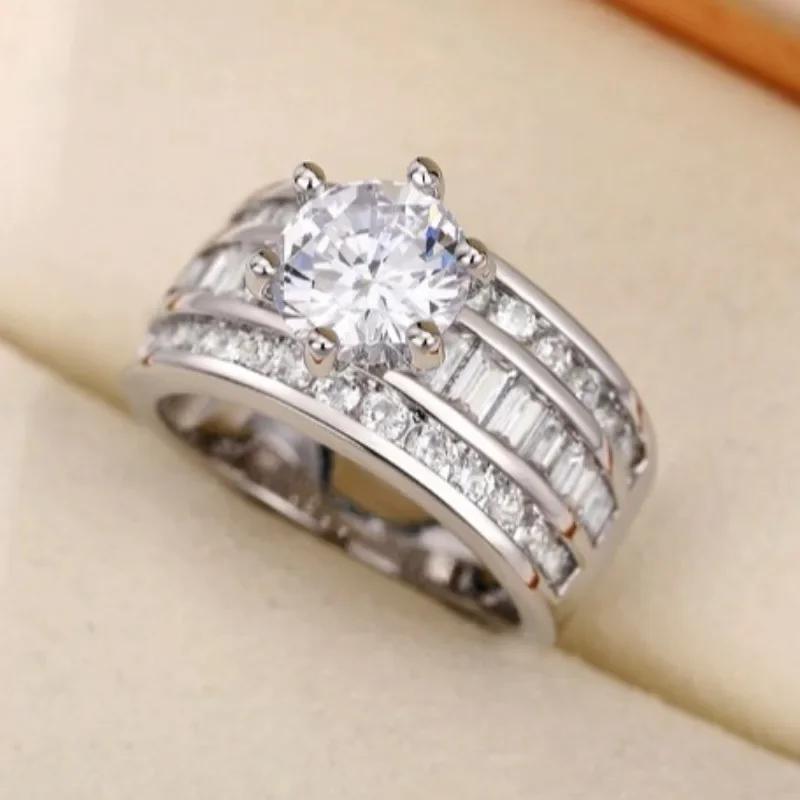 Hot-selling women s fashion, shiny zircon wedding and engagement rings, high-end Zircon accessories wholesale 6
Hot-selling women s fashion, shiny zircon wedding and engagement rings, high-end Zircon accessories wholesale 6