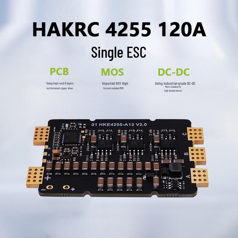 HAKRC 4255 120A 6-12S BLHeli 32bit ESC (CN version)
HAKRC 4255 120A 6-12S BLHeli 32bit ESC (CN version)
