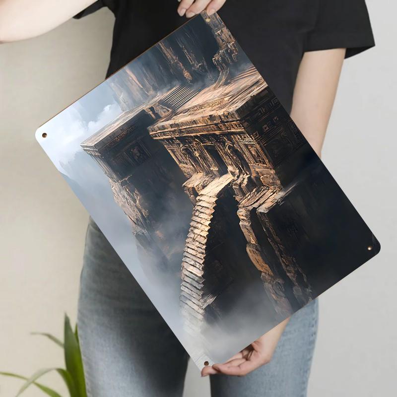 Custom Ancient Temple Cliffside Metal Wall Art with Intricate Carvings and Staircases Design for Home Decor 20x30cm(7.8x11.8inch)
Custom Ancient Temple Cliffside Metal Wall Art with Intricate Carvings and Staircases Design for Home Decor 20x30cm(7.8x11.8inch)