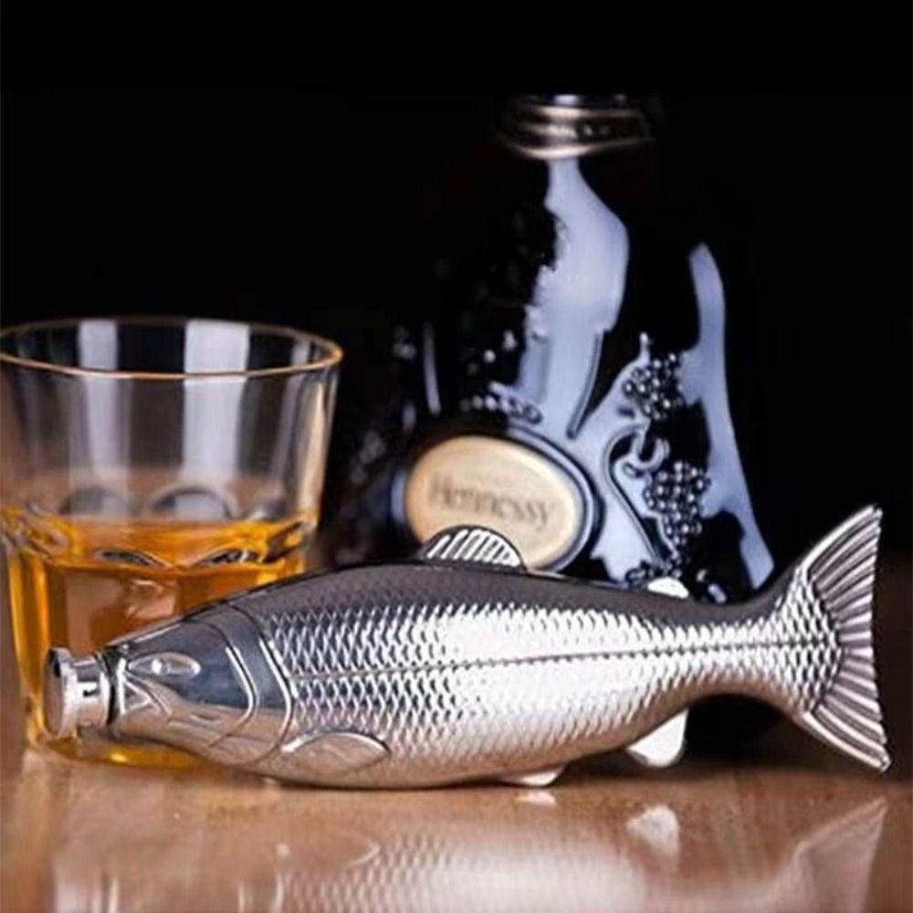 Пляшка для пиття з нержавіючої сталі Creative Fish Shape Licker Flask 304 Портативна чашка для вина
Пляшка для пиття з нержавіючої сталі Creative Fish Shape Licker Flask 304 Портативна чашка для вина