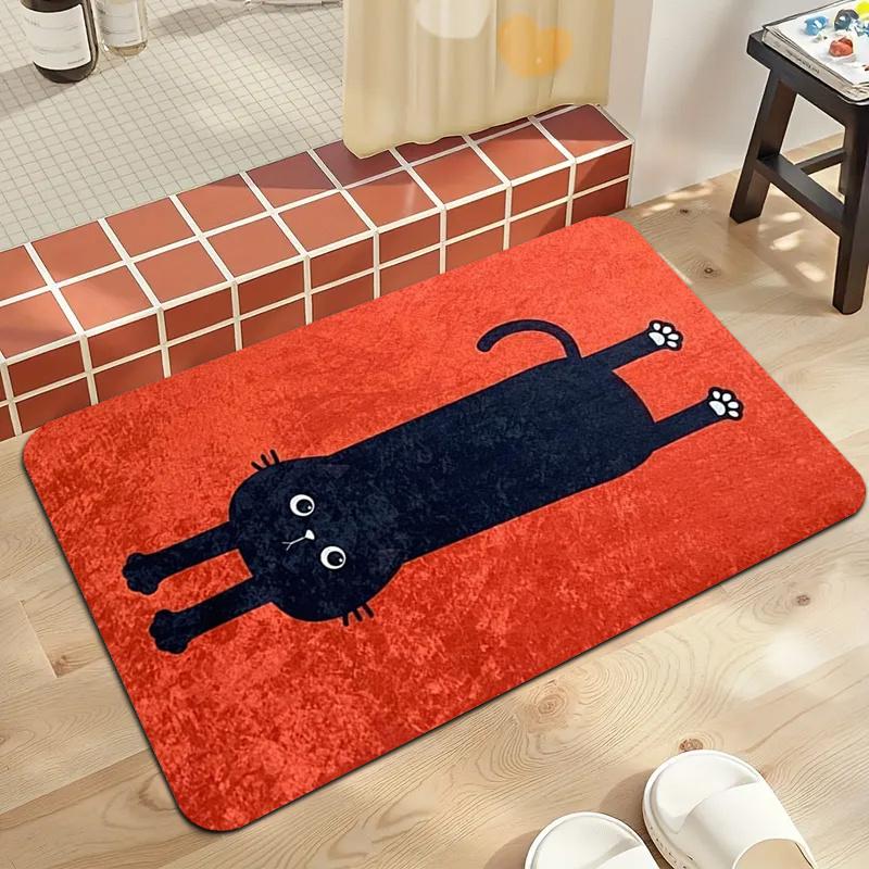 VIKAMA Orange Carpet Cartoon Cute Black Cat Doormat Soft Welcome Mat Rug For Bedroom Carpet For Live Room Home Decor 40X60CM (1.3X2FT
VIKAMA Orange Carpet Cartoon Cute Black Cat Doormat Soft Welcome Mat Rug For Bedroom Carpet For Live Room Home Decor 40X60CM (1.3X2FT