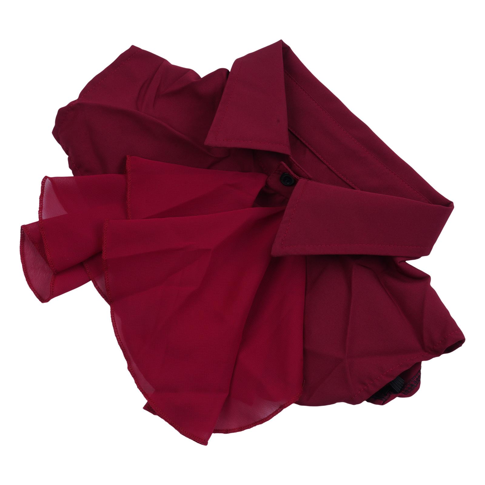 French Style Shirt Collar Layering Half Shirt Ruffle Front Jabot Detachable Faux Collar for Business Meetings and Party червоний
French Style Shirt Collar Layering Half Shirt Ruffle Front Jabot Detachable Faux Collar for Business Meetings and Party червоний