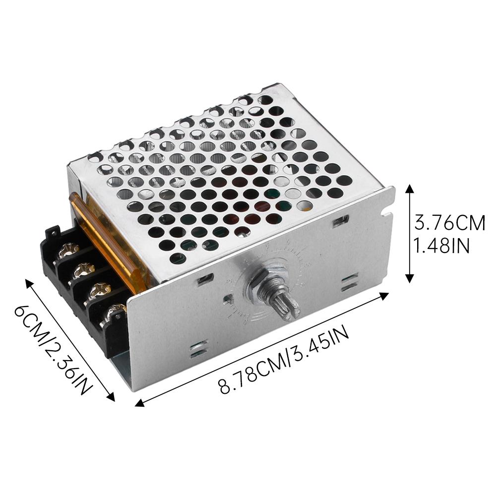 4000W SCR Electronic Voltage Regulator Speed Controller Control Board Governor Dimmer High Power Module AC 220V Resistive Load
4000W SCR Electronic Voltage Regulator Speed Controller Control Board Governor Dimmer High Power Module AC 220V Resistive Load