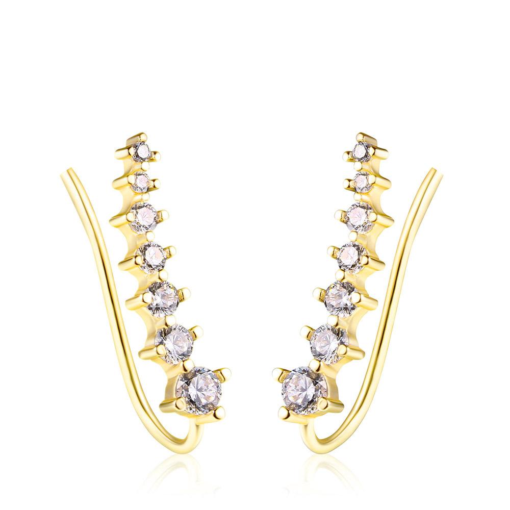 ZHOUYANG Climbing Earrings For Women Kpop Jewelry Zircon Rose Gold Color Piercing Earring Women s Ear Cuffs Wholesale E534
ZHOUYANG Climbing Earrings For Women Kpop Jewelry Zircon Rose Gold Color Piercing Earring Women s Ear Cuffs Wholesale E534
