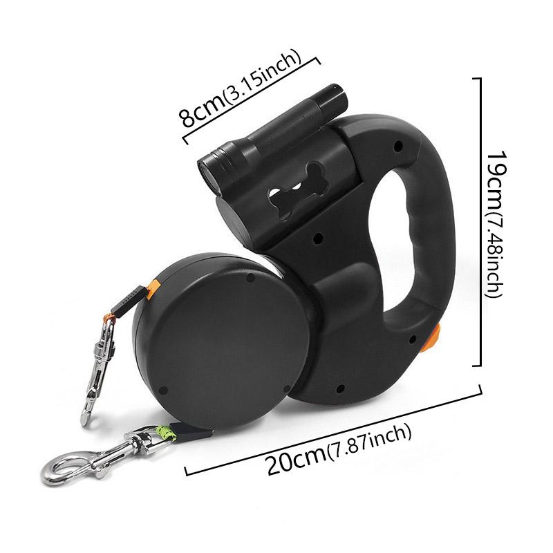 Automatic retractable two-end pet Dog leash with LED Light, 360 Swivel No Tangle for Each Adjustable Strap Auto Pet Leash Rope
Automatic retractable two-end pet Dog leash with LED Light, 360 Swivel No Tangle for Each Adjustable Strap Auto Pet Leash Rope