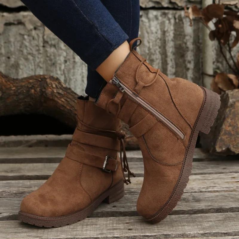 Women Ankle Boot Autumn New Retro Suede High Heel Boot Chunky Plus Size Casual Women Shoe Buckle Zipper Short Boot 36-43 36 чёрный
Women Ankle Boot Autumn New Retro Suede High Heel Boot Chunky Plus Size Casual Women Shoe Buckle Zipper Short Boot 36-43 36 чёрный