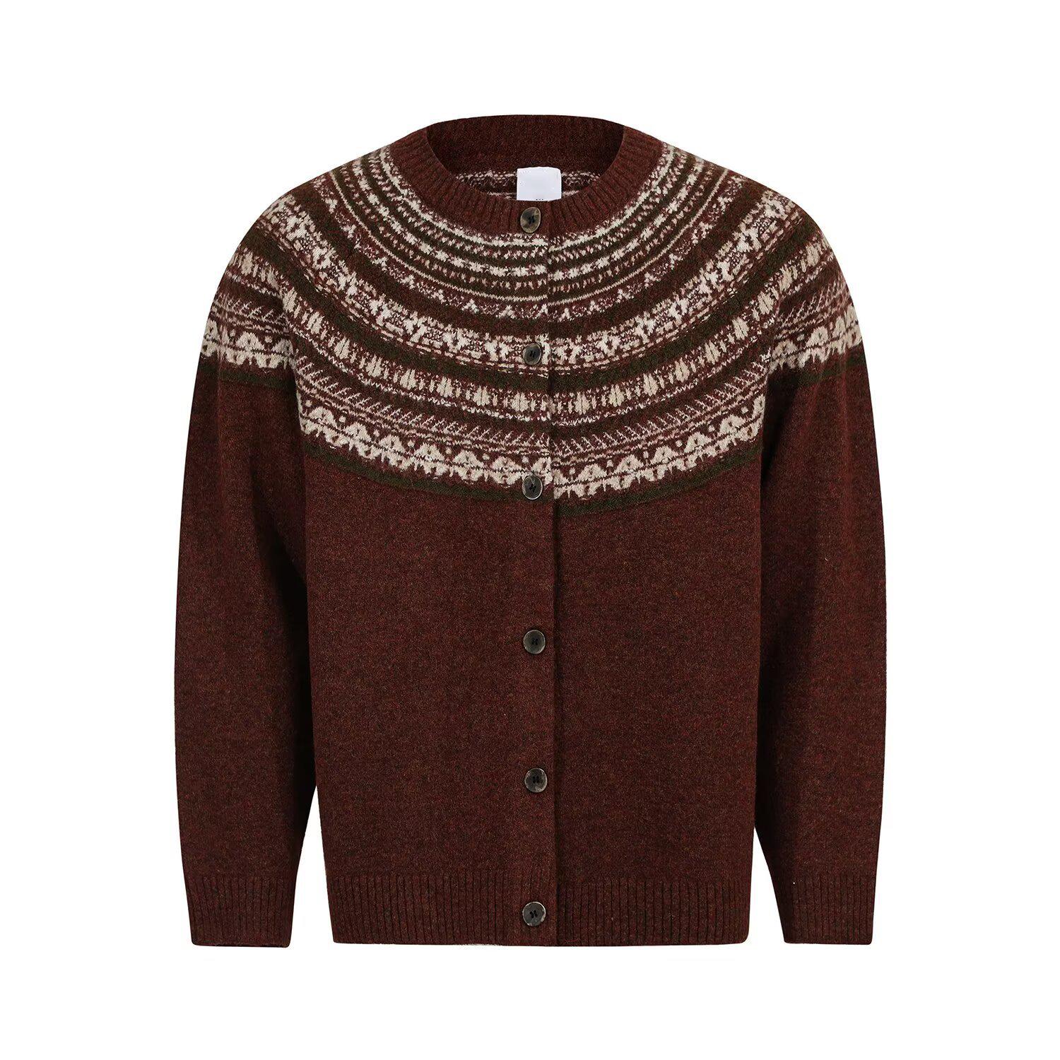 Американський ретро кардиган у стилі Fair Isle: Високоякісний трикотаж у стилі Old Money для чоловіків та жінок M червоний
Американський ретро кардиган у стилі Fair Isle: Високоякісний трикотаж у стилі Old Money для чоловіків та жінок M червоний