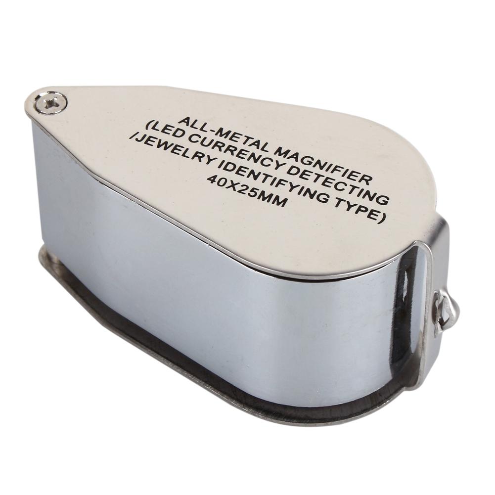 40X LED Jewelry Folding Magnifying Glass Loupe with Box Jeweler Eye Loupe for Appraisal Tool
40X LED Jewelry Folding Magnifying Glass Loupe with Box Jeweler Eye Loupe for Appraisal Tool