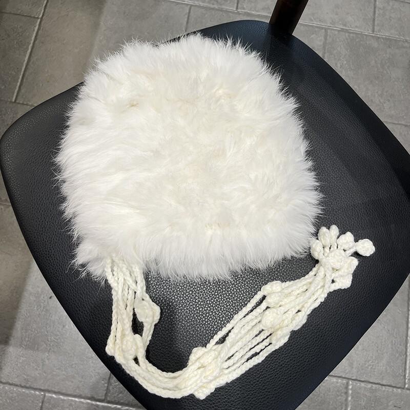 Women s Hand-Crocheted Rabbit Fur Lion Dance Winter Hat
Women s Hand-Crocheted Rabbit Fur Lion Dance Winter Hat
