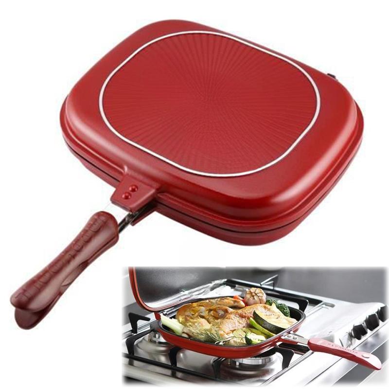 32CM Double-sided Non-stick Pan Flat-bottomed Pan Baking Tray Household Steak Frying Pan Outdoor Barbecue Meat Cooking Utensil 32CM Red
32CM Double-sided Non-stick Pan Flat-bottomed Pan Baking Tray Household Steak Frying Pan Outdoor Barbecue Meat Cooking Utensil 32CM Red