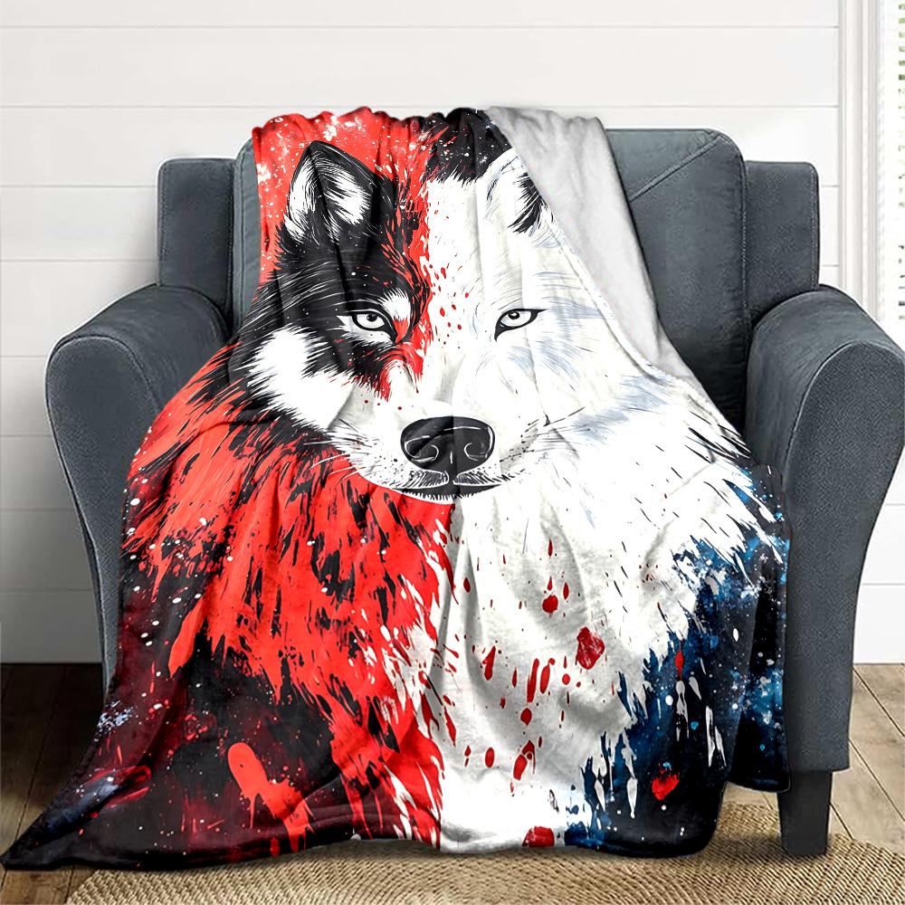 1pc Wolf Face Artwork Blanket, Lightweight Flannel Fleece with Digital Printing, Soft Warm for Sofa, Travel, Camping, Office, Couch, Chair, and Bed, A 100x150cm
1pc Wolf Face Artwork Blanket, Lightweight Flannel Fleece with Digital Printing, Soft Warm for Sofa, Travel, Camping, Office, Couch, Chair, and Bed, A 100x150cm