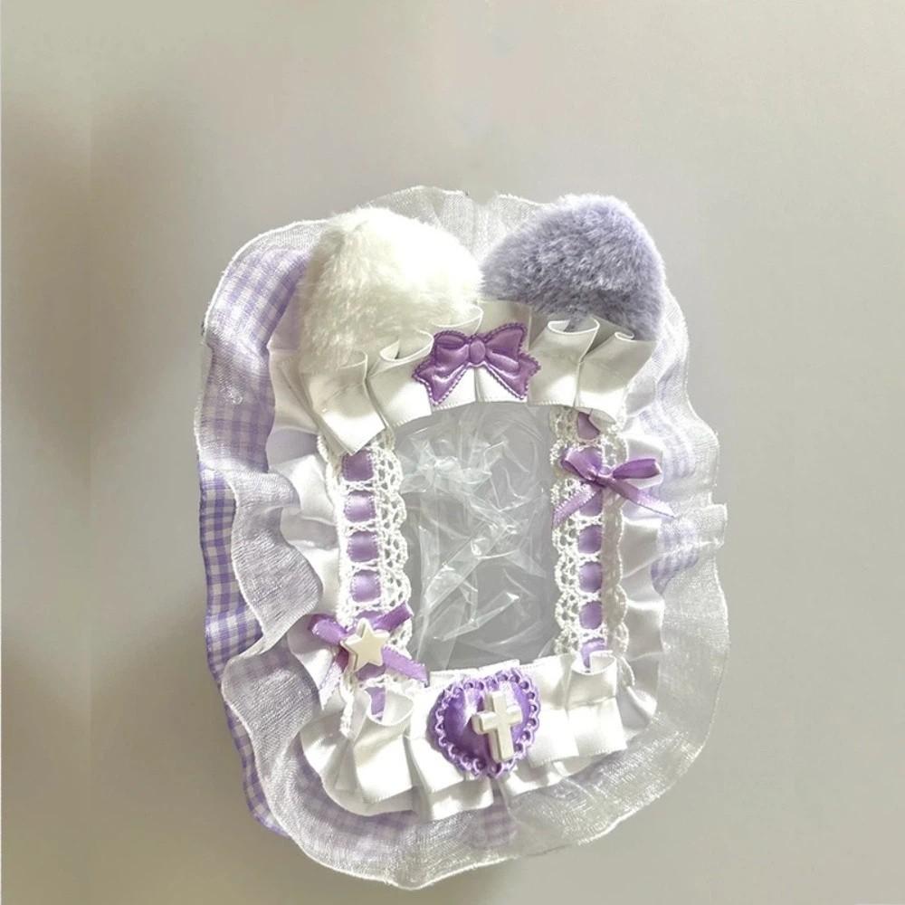 Милый DIY Держатель для карт с лентой Аниме Кружево Чехол для фотокарточек Идол Дисплей Лолита Защитный чехол для фото Карта
Милый DIY Держатель для карт с лентой Аниме Кружево Чехол для фотокарточек Идол Дисплей Лолита Защитный чехол для фото Карта
