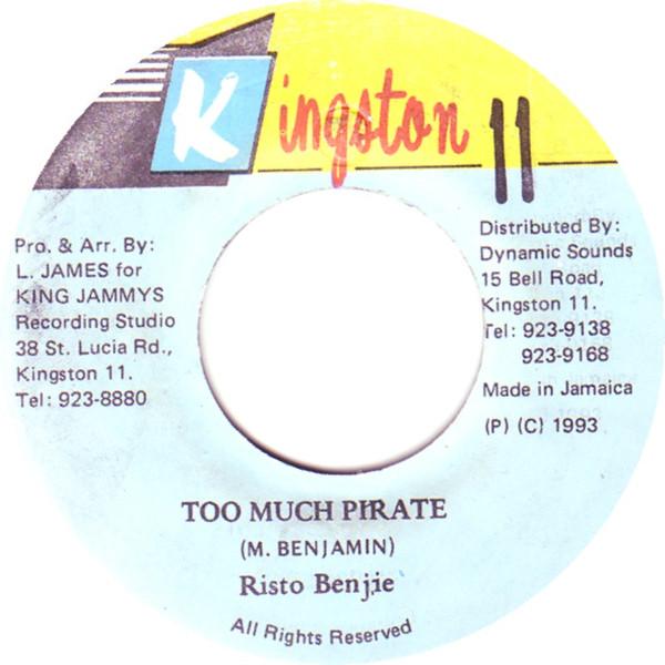 7inch Record RISTO BENJI - Too Much Pirate NONE Kingston 11 1993 Jamaica Reggae, Ska & Dub Used
7inch Record RISTO BENJI - Too Much Pirate NONE Kingston 11 1993 Jamaica Reggae, Ska & Dub Used
