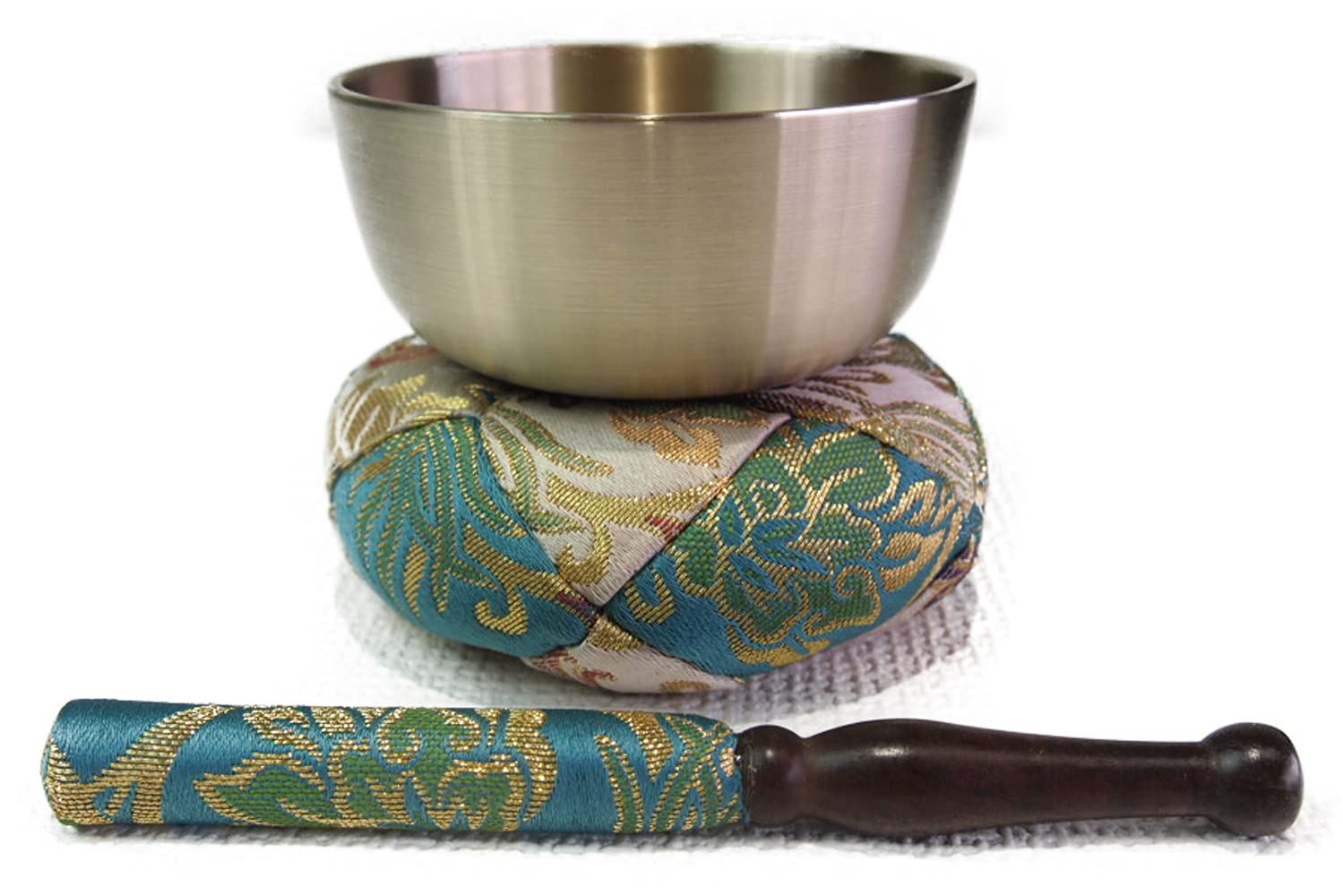 Modern Buddhist altar bell set, round, with a new Nishiki Karakusa pattern (3.5 sun (10.5 cm diameter), with a new Nishiki Karakusa pattern in navy
Modern Buddhist altar bell set, round, with a new Nishiki Karakusa pattern (3.5 sun (10.5 cm diameter), with a new Nishiki Karakusa pattern in navy