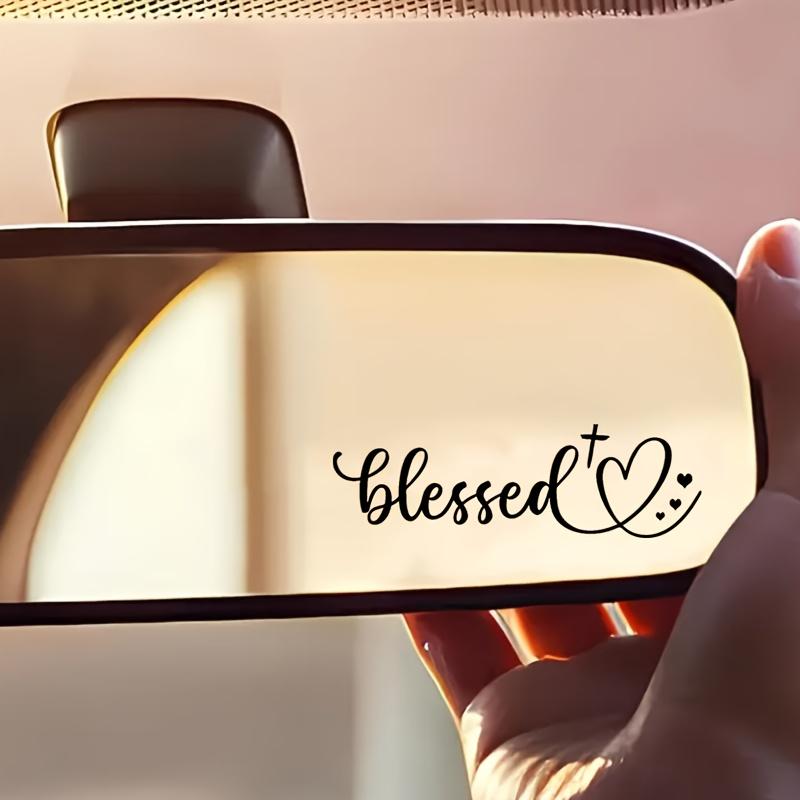 Funny Heart-Shaped Rearview Mirror Sticker - Black Religious Text Self-Adhesive Vinyl Decal, Suitable for Cars, Mugs. чёрный
Funny Heart-Shaped Rearview Mirror Sticker - Black Religious Text Self-Adhesive Vinyl Decal, Suitable for Cars, Mugs. чёрный