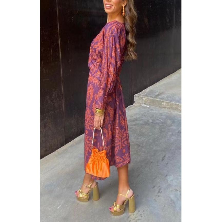 New Year Summer Vacation Beach Music Festival Commuting Work Comfortable Sexy Elegant Women S Fashion Printed Dress 3XL фіолетовий
New Year Summer Vacation Beach Music Festival Commuting Work Comfortable Sexy Elegant Women S Fashion Printed Dress 3XL фіолетовий