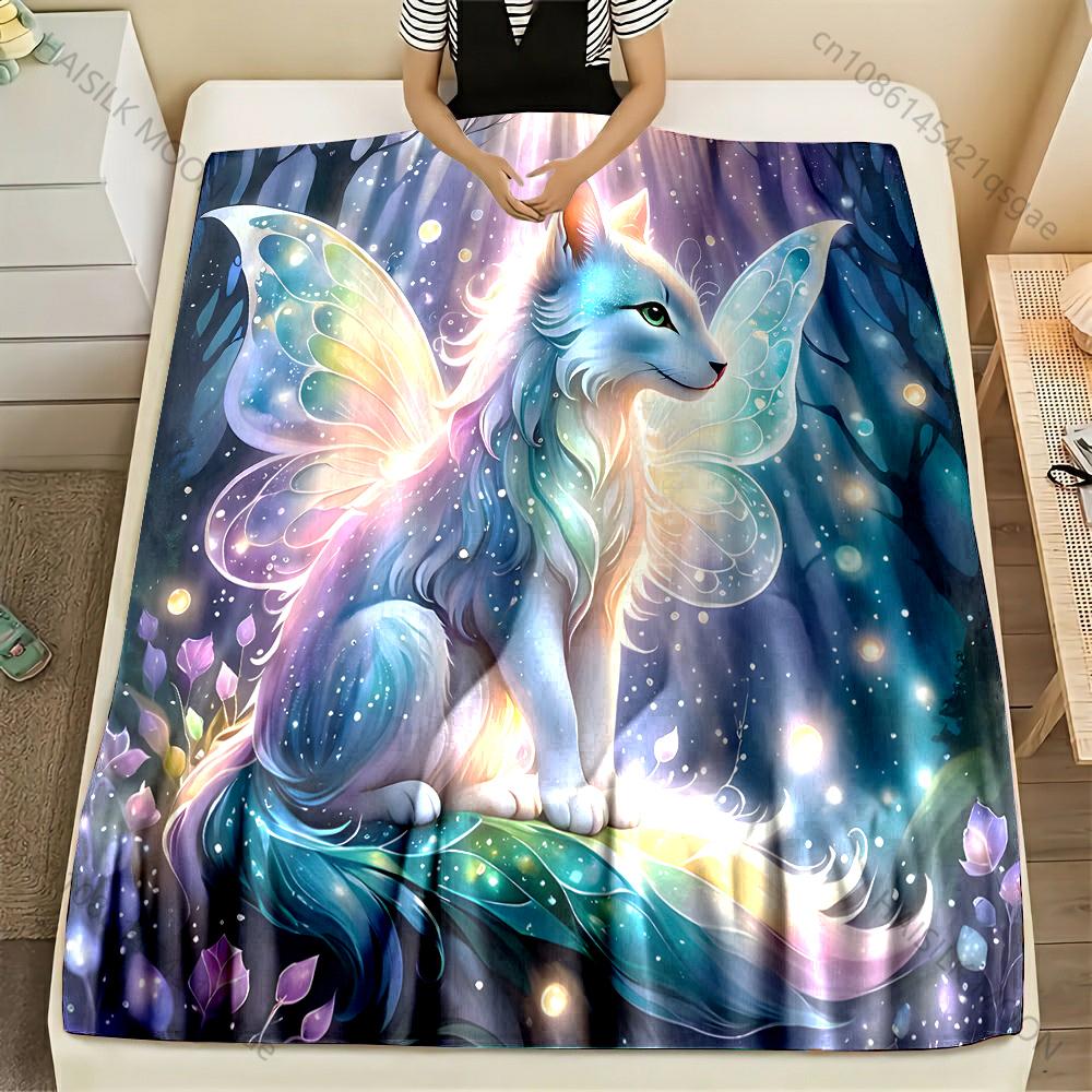 Multi-size Fairy Wing Fox Pattern Blanket Flannel Material Soft Warm for All Seasons Home Outdoor Camping Picnics Luxury Gifts 75x90cm
Multi-size Fairy Wing Fox Pattern Blanket Flannel Material Soft Warm for All Seasons Home Outdoor Camping Picnics Luxury Gifts 75x90cm