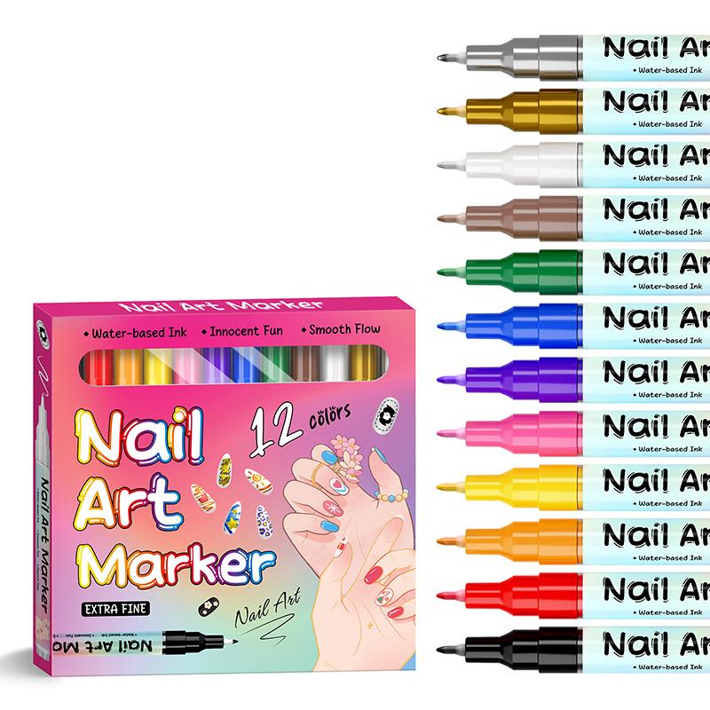 Waterproof Nail Art Pen, 12 Colors Nail Art Pens Set,12 Colors Gel Pens,Nail Art Markers, Acrylic Paint Pens Point Liner Pen
Waterproof Nail Art Pen, 12 Colors Nail Art Pens Set,12 Colors Gel Pens,Nail Art Markers, Acrylic Paint Pens Point Liner Pen
