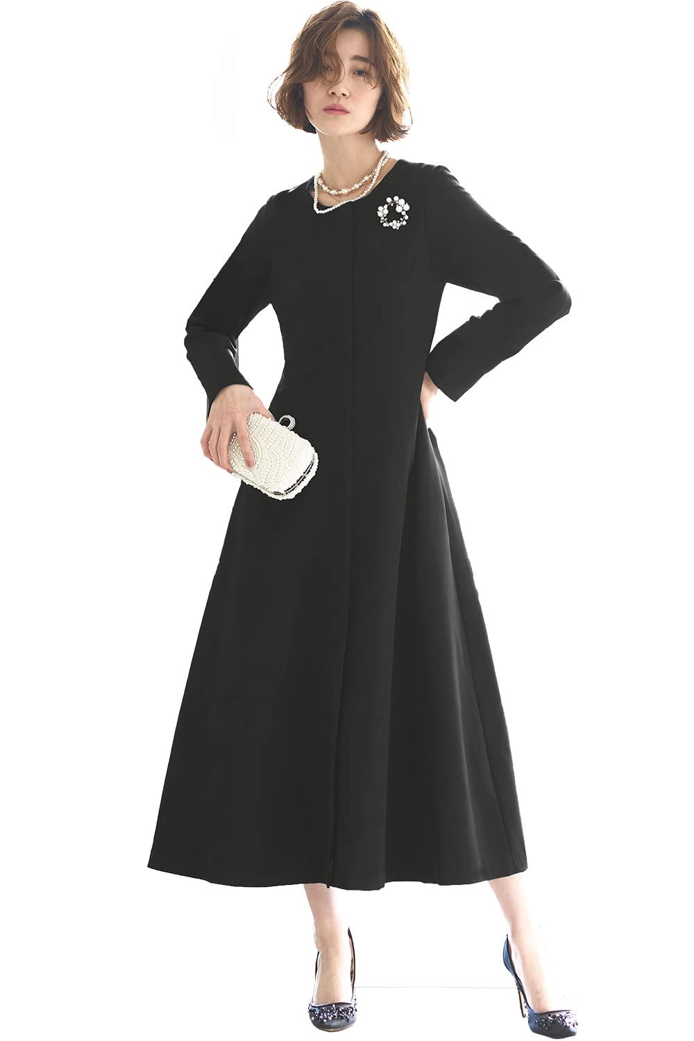 Louet Fit Flare Long Dress Dress Long Jacket Outerwear Mix and Match Long Sleeve Large Size Commuting Celebration Invitation Pick Up 4L Black [Louis
Louet Fit Flare Long Dress Dress Long Jacket Outerwear Mix and Match Long Sleeve Large Size Commuting Celebration Invitation Pick Up 4L Black [Louis
