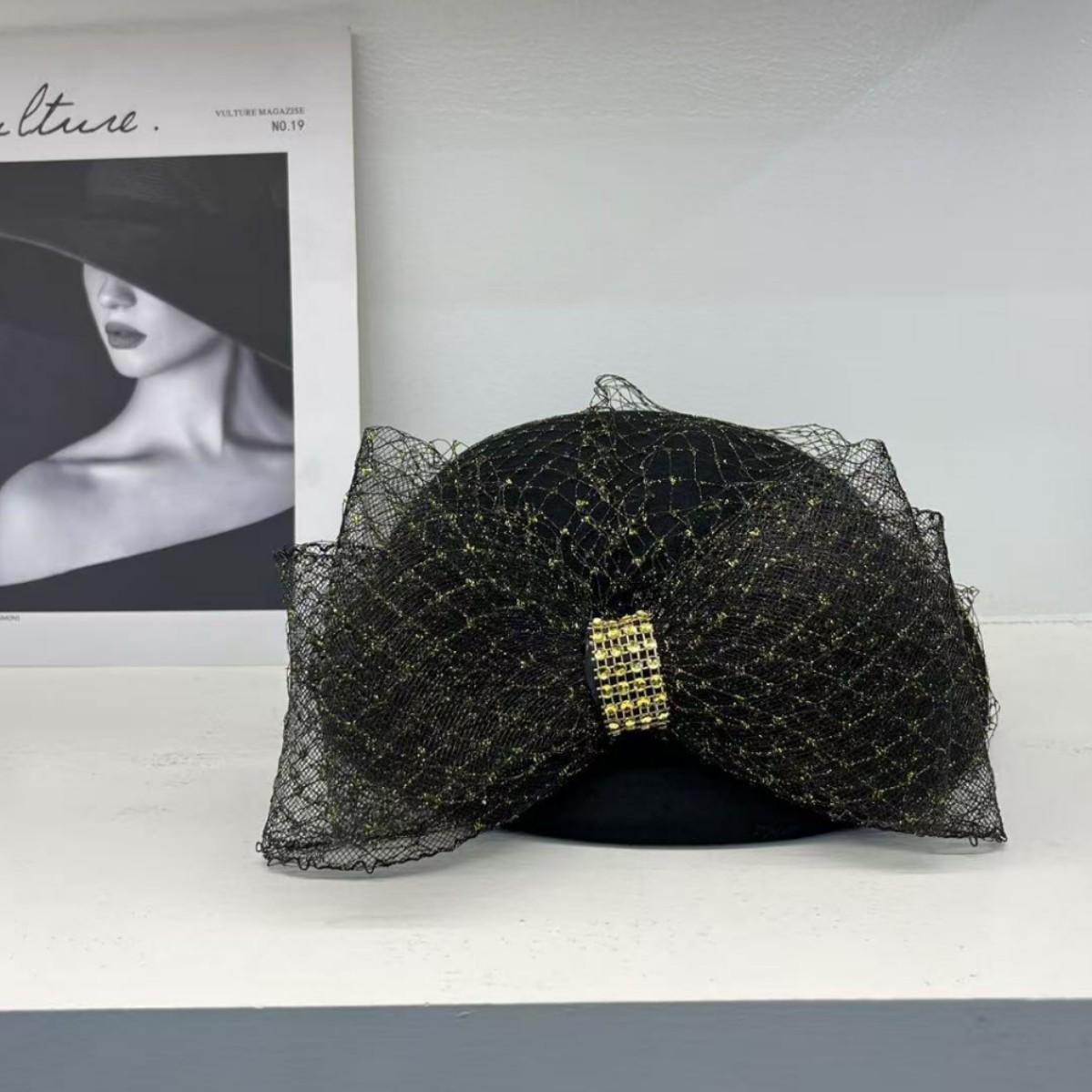 New beret women s mesh yarn shows the face little stewardess hat retro trendy versatile top hat wool felt hat basin hat чёрный
New beret women s mesh yarn shows the face little stewardess hat retro trendy versatile top hat wool felt hat basin hat чёрный