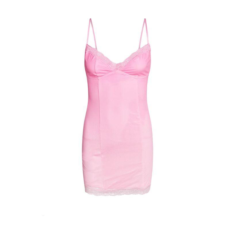 Iamgia European and American Sexy Spicy Pink Gradient Lace Trim Tight Braces Short Skirt Bodycon Dress Cotton Pink XS
Iamgia European and American Sexy Spicy Pink Gradient Lace Trim Tight Braces Short Skirt Bodycon Dress Cotton Pink XS