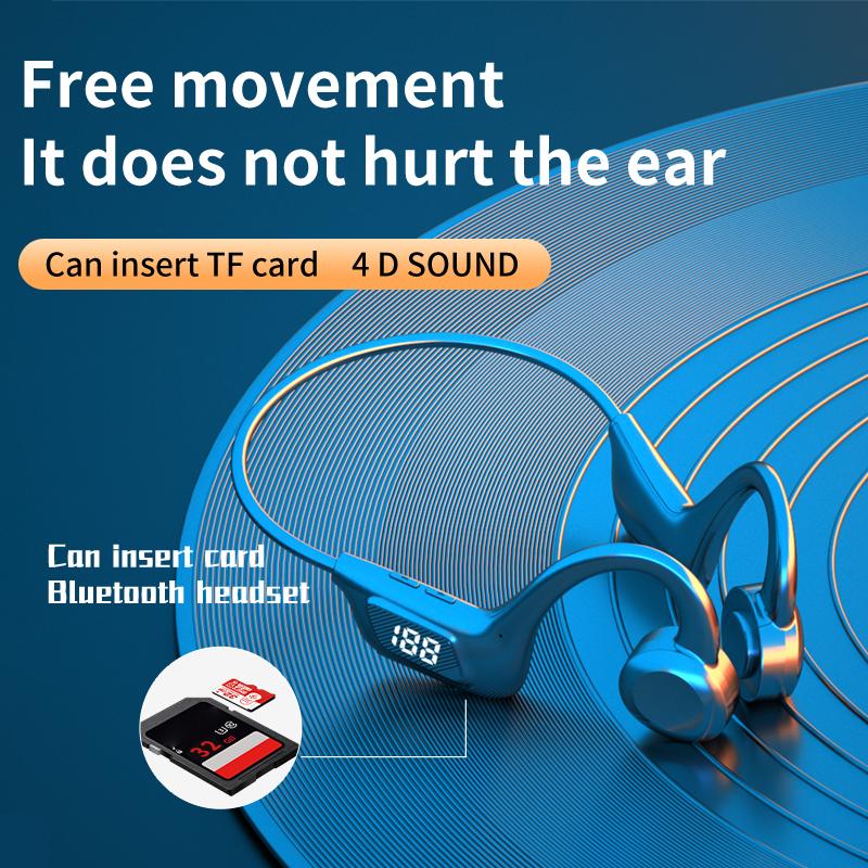 VG06 IPX5 Waterproof Outdoor Sports Earphones Bone Conduction Wireless Bluetooth-compatible Headphones A
VG06 IPX5 Waterproof Outdoor Sports Earphones Bone Conduction Wireless Bluetooth-compatible Headphones A