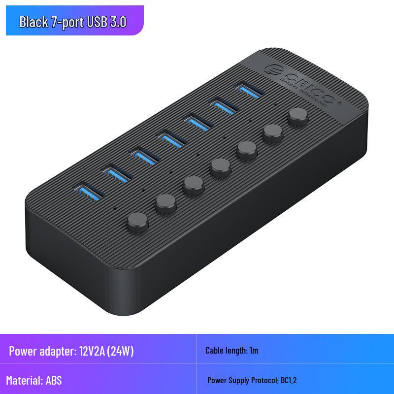 ORICO USB 3.0 Expansion Hub with Independent Power Switch, Available in 7, 10, 13, or 16 Ports.
ORICO USB 3.0 Expansion Hub with Independent Power Switch, Available in 7, 10, 13, or 16 Ports.