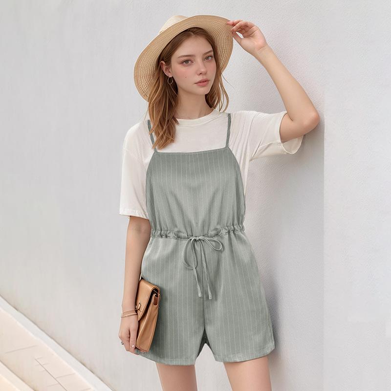 European 2026 Summer Striped Camisole Jumpsuit - Women s Lace-up, Loose Wide-Leg Design M светло-серый
European 2026 Summer Striped Camisole Jumpsuit - Women s Lace-up, Loose Wide-Leg Design M светло-серый