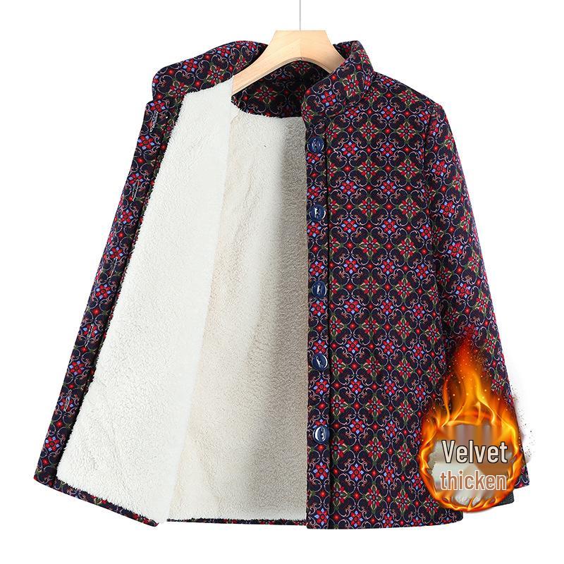 Warm Cotton-Padded Jacket for Middle-Aged and Elderly Women, Ideal Winter Coat for Grandmas, Thick and Cozy Outerwear for 60-70 Year Old Ladies XXL (Recommended for 52.5-60 kg) синій
Warm Cotton-Padded Jacket for Middle-Aged and Elderly Women, Ideal Winter Coat for Grandmas, Thick and Cozy Outerwear for 60-70 Year Old Ladies XXL (Recommended for 52.5-60 kg) синій