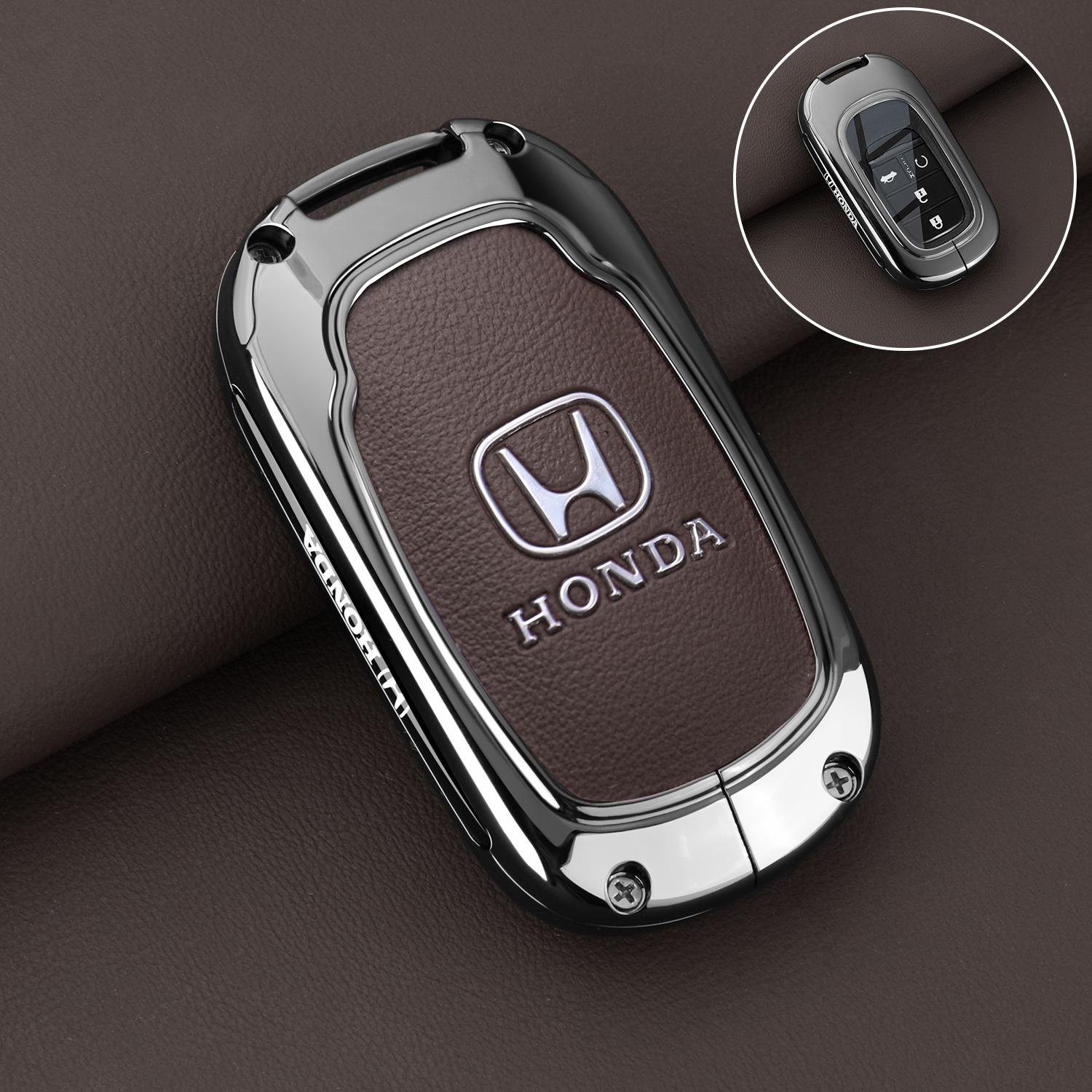 Leather Zinc Alloy Car Remote Key Case Cover For Honda Civic 11th Gen Accord Vezel Freed Pilot CRV 2021 2022 Protector Accessory
Leather Zinc Alloy Car Remote Key Case Cover For Honda Civic 11th Gen Accord Vezel Freed Pilot CRV 2021 2022 Protector Accessory