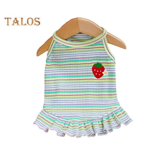 Летнее платье для собак, футболка без рукавов в полоску с клубничным принтом, юбка-пачка для домашних животных, наряд принцессы для маленьких и средних кошек и собак S синий
Летнее платье для собак, футболка без рукавов в полоску с клубничным принтом, юбка-пачка для домашних животных, наряд принцессы для маленьких и средних кошек и собак S синий