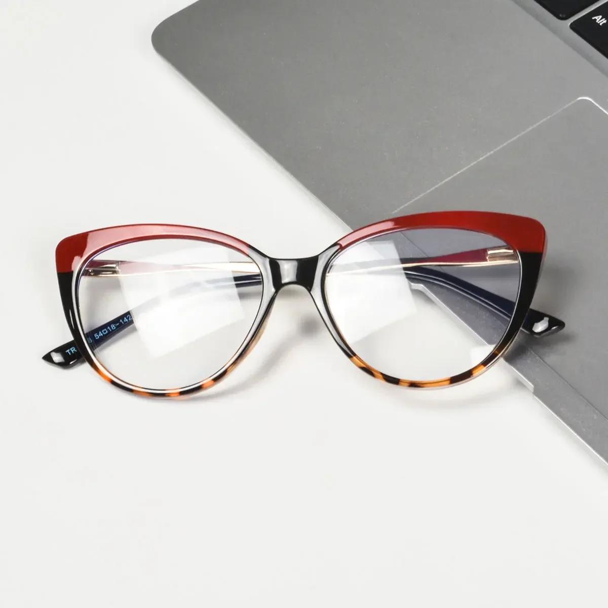 SHINU Eyeglasses Ladies Cat Eye Lightweight TR90 TR90 Spectacle Frame Frame Anti Blue Light Glasses Red Lens for Better Sleep Orange Lense for Long
SHINU Eyeglasses Ladies Cat Eye Lightweight TR90 TR90 Spectacle Frame Frame Anti Blue Light Glasses Red Lens for Better Sleep Orange Lense for Long
