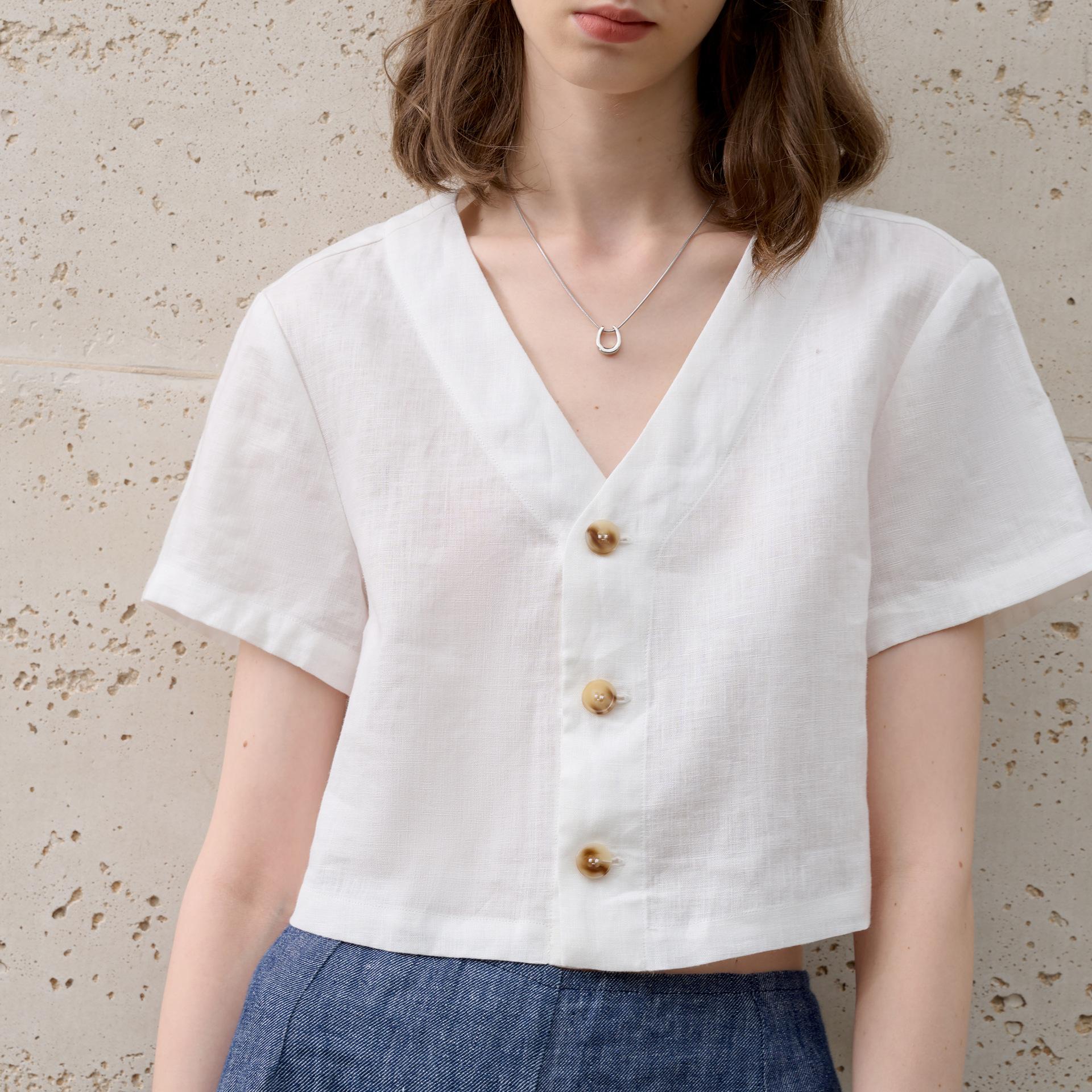 2026 Summer New Fashionable Design Short-Sleeve Top for Women, Cool V-Neck Shirt S белый
2026 Summer New Fashionable Design Short-Sleeve Top for Women, Cool V-Neck Shirt S белый