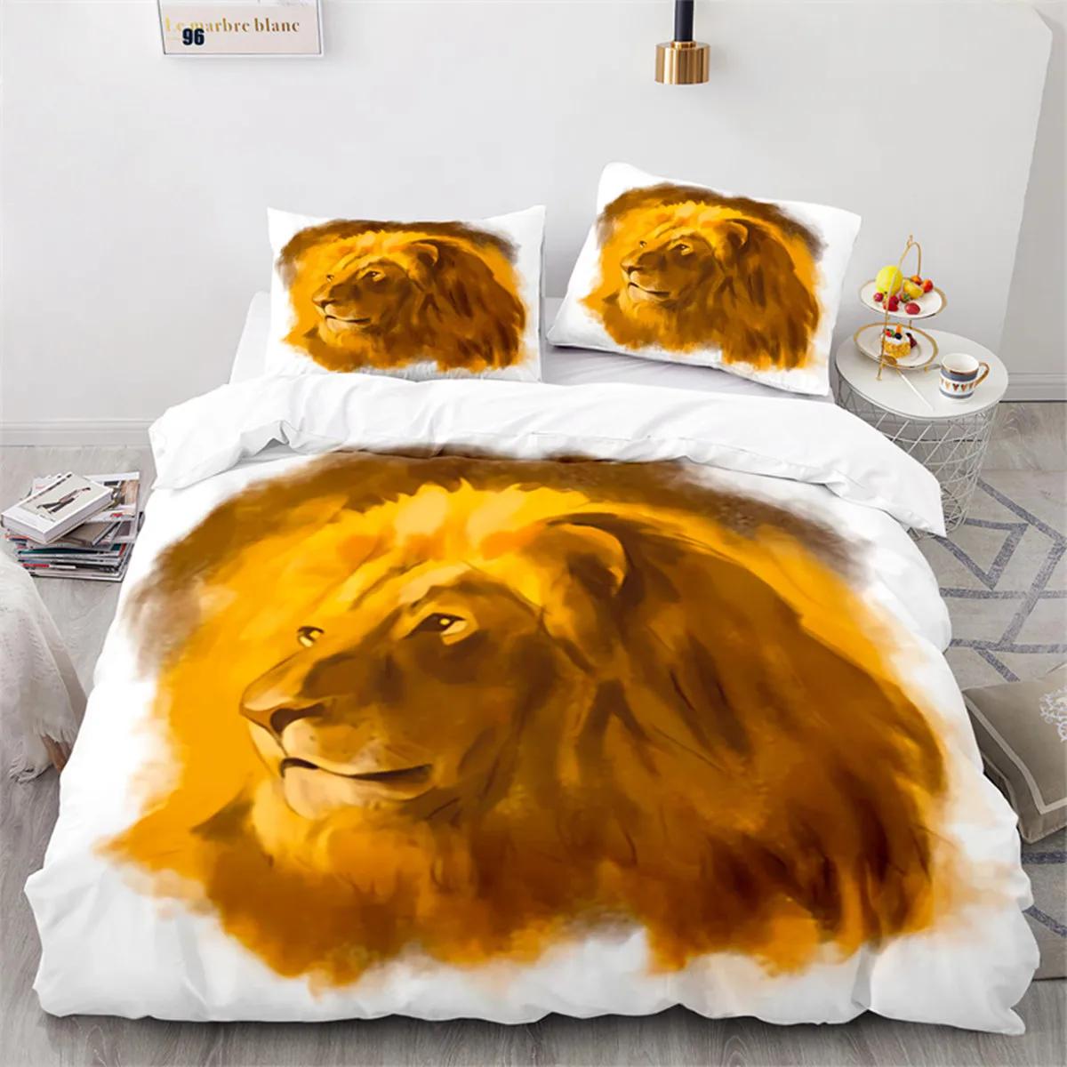 Lion Tiger plus Leopard Animals Soft Duvet Cover for Children Ten Wild Animals Theme featuring Pilowcases for Bedrom Decorations Quen 135*200cm Eu-Single
Lion Tiger plus Leopard Animals Soft Duvet Cover for Children Ten Wild Animals Theme featuring Pilowcases for Bedrom Decorations Quen 135*200cm Eu-Single