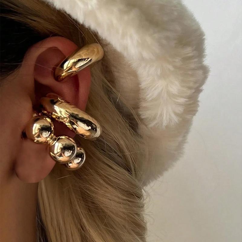 3pcs Exaggerated Geometric Earrings Set for Women Fashion Gold Color Metal Earring Clip Holiday Dating Daily Jewelry Gifts 2024
3pcs Exaggerated Geometric Earrings Set for Women Fashion Gold Color Metal Earring Clip Holiday Dating Daily Jewelry Gifts 2024
