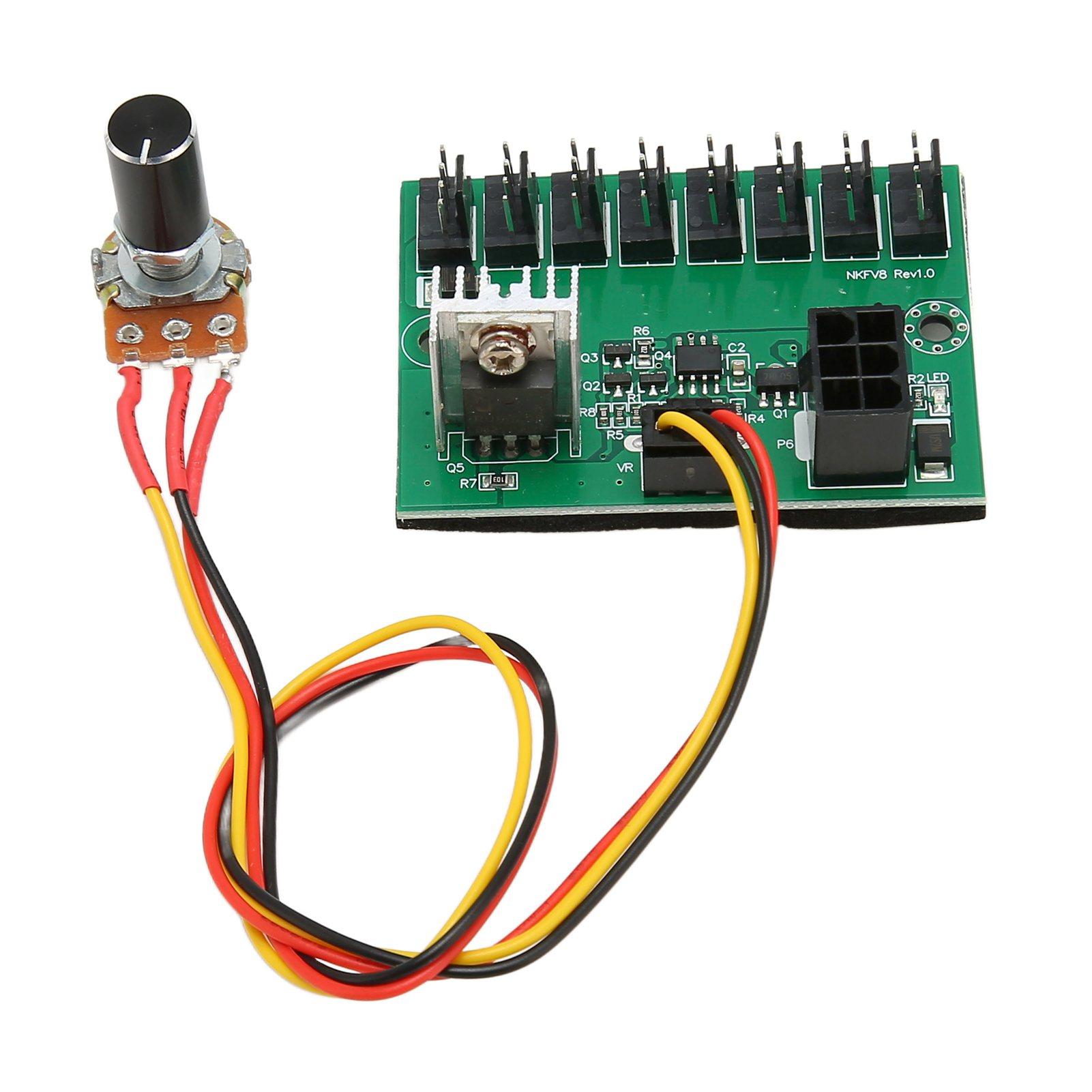 PWM Хаб для вентиляторів DC 12V 8-канальний контролер швидкості вентиляторів для ПК з кабелем 300 мм для 2-контактних, 3-контактних, 4-контактних вентиляторів ПК
PWM Хаб для вентиляторів DC 12V 8-канальний контролер швидкості вентиляторів для ПК з кабелем 300 мм для 2-контактних, 3-контактних, 4-контактних вентиляторів ПК