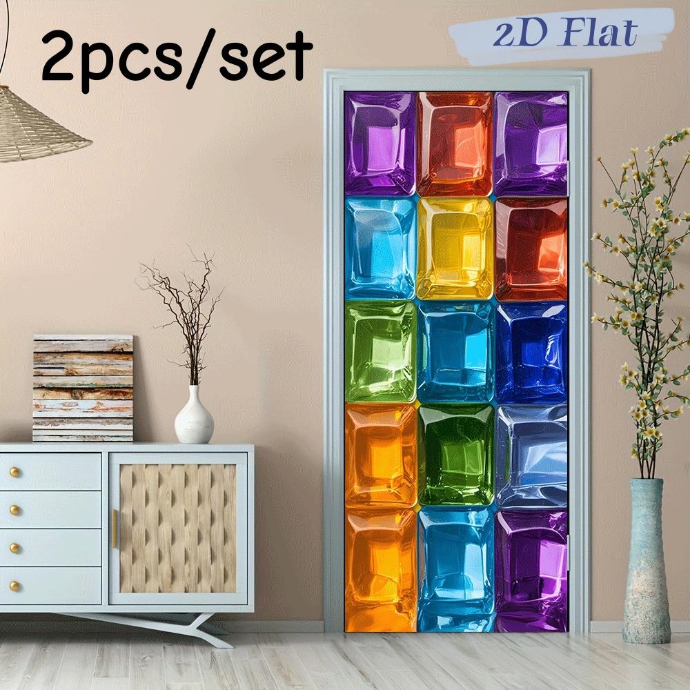 2pcs colored glass texture wall stickers adopt a block design, with bright and durable colors. The self-adhesive backing adhesiv (as the picture,38.5x200cmx2)
2pcs colored glass texture wall stickers adopt a block design, with bright and durable colors. The self-adhesive backing adhesiv (as the picture,38.5x200cmx2)