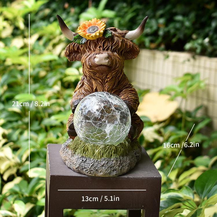 JYL TS/143,Solar Highland Cow Figurine Yak Garden Statue Outdoor Garden Decor Resin Craft One Size оранжево-персиковый
JYL TS/143,Solar Highland Cow Figurine Yak Garden Statue Outdoor Garden Decor Resin Craft One Size оранжево-персиковый
