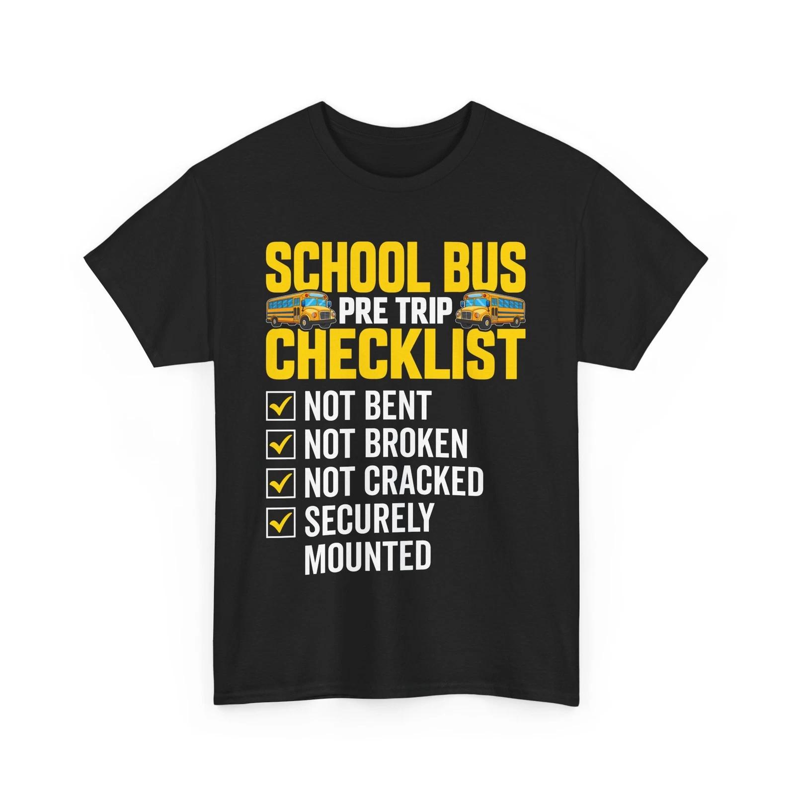 School Bus PreTrip Checklist T-shirt | Wander, Travel & Make Memories L
School Bus PreTrip Checklist T-shirt | Wander, Travel & Make Memories L