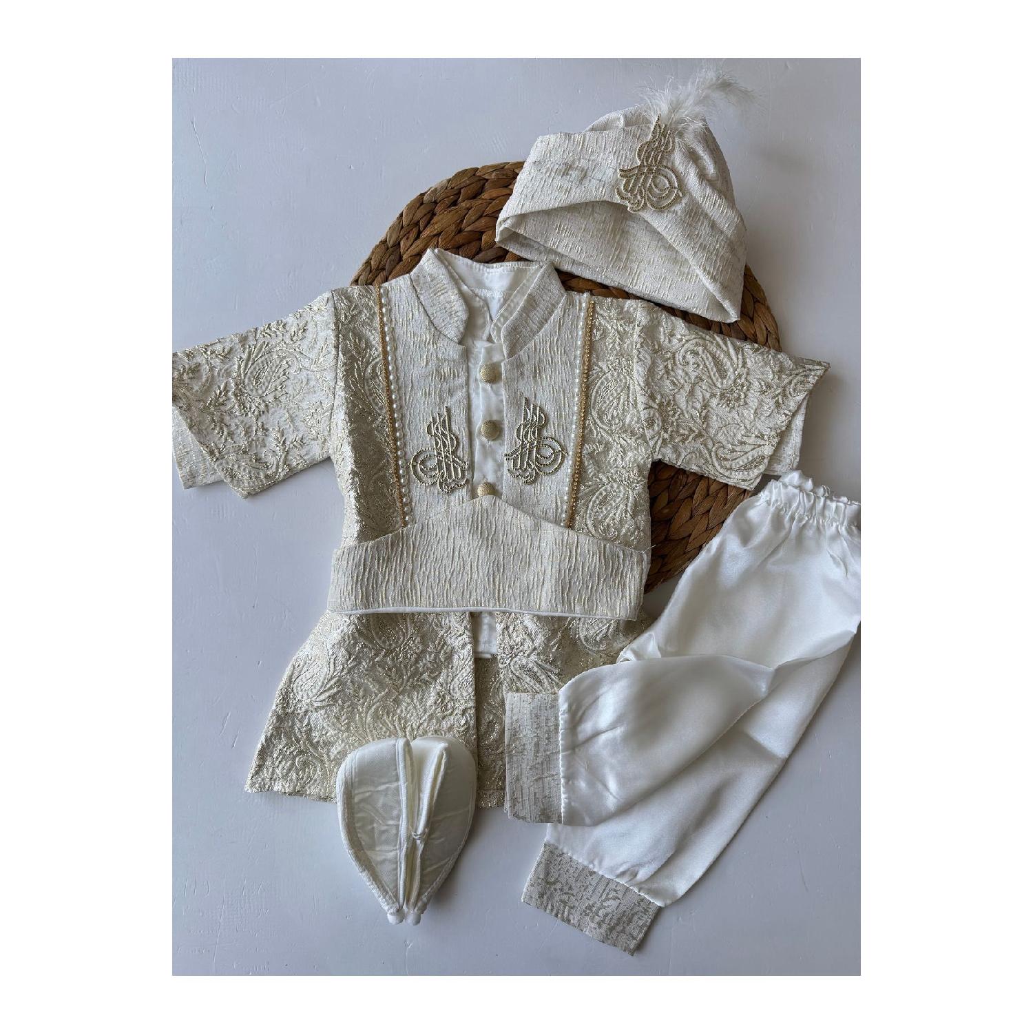Baby Baby Clothing, Circumcision Team Baby Baby Tura Pattern Mevlt Outfit Circumcision 0-6 Ay екрю
Baby Baby Clothing, Circumcision Team Baby Baby Tura Pattern Mevlt Outfit Circumcision 0-6 Ay екрю
