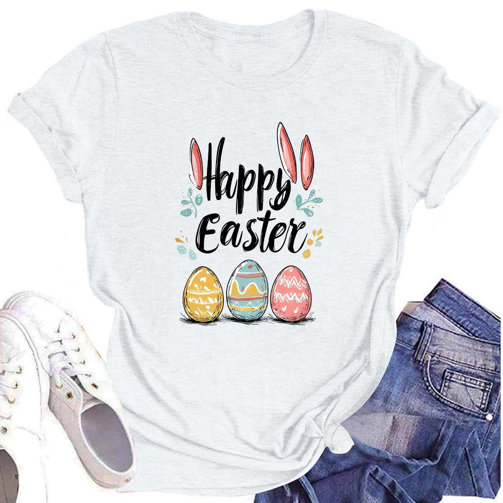 Жіночий топ з круглим вирізом, повсякденний принт, футболка з короткими рукавами XL білий
Жіночий топ з круглим вирізом, повсякденний принт, футболка з короткими рукавами XL білий