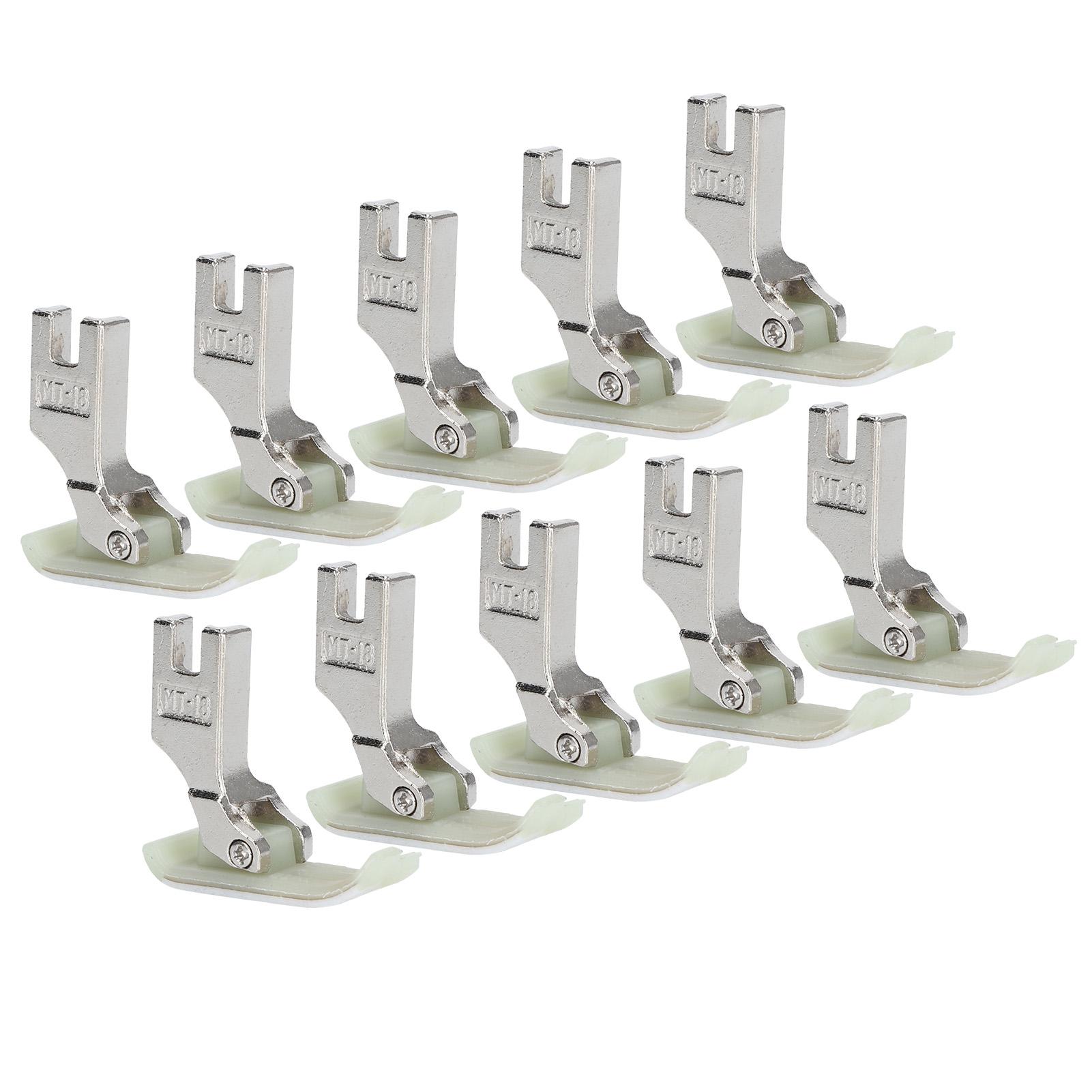 10 шт. Притискна лапка для промислової швейної машини, плоскошовна, нержавіюча сталь, пластик, приладдя MT‑18
10 шт. Притискна лапка для промислової швейної машини, плоскошовна, нержавіюча сталь, пластик, приладдя MT‑18